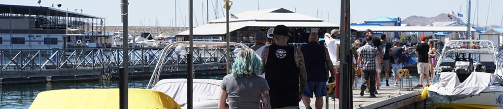 Centurion Club members at a marina outing